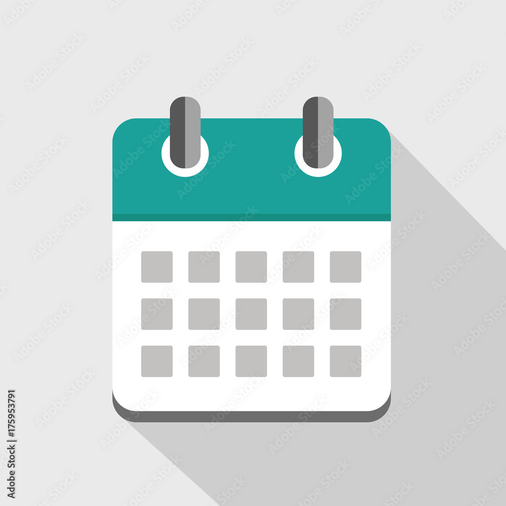 kalender icon neutral türkis