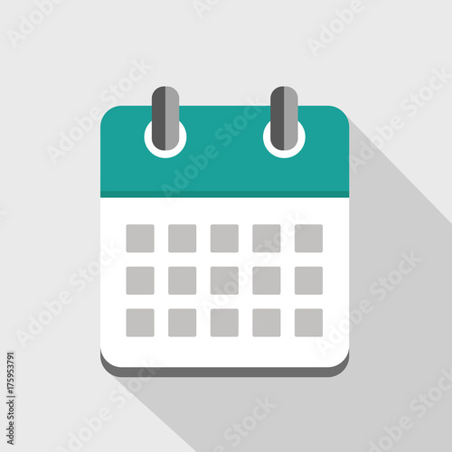 kalender icon neutral türkis