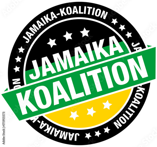 "Jamaika-Koalition" Button Banner grafisch