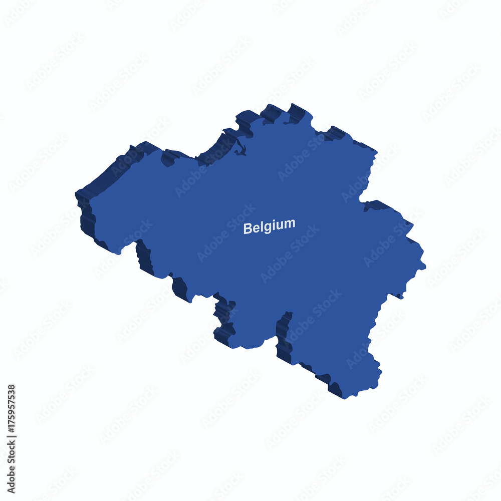 Belgian 3d map