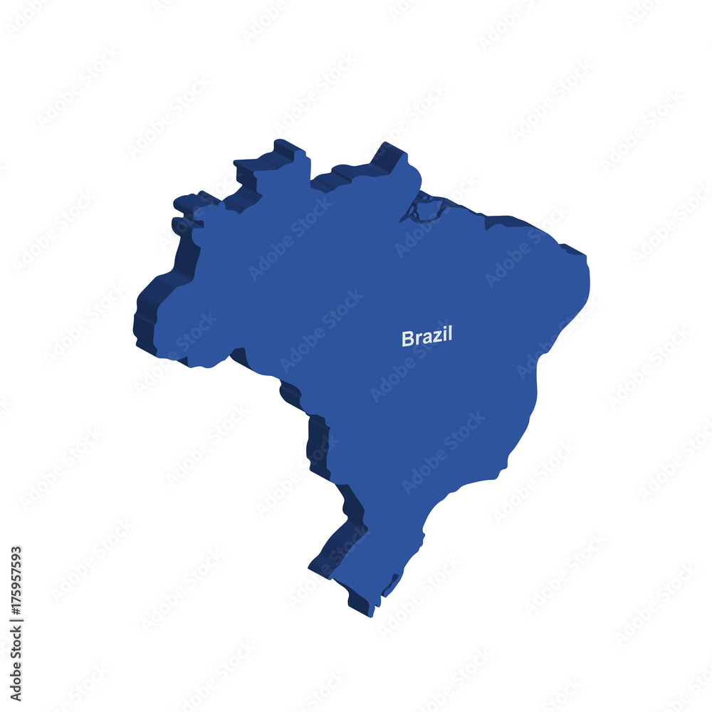 Brazilian 3d map