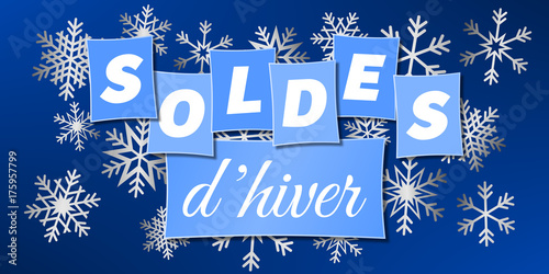 Soldes d'hiver Bleu
