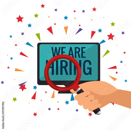 we are hiring business concept