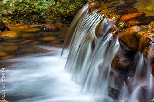 Rapid on the small river. Yalong Bay Tropic Paradise Forest Park, Hainan, China. photo