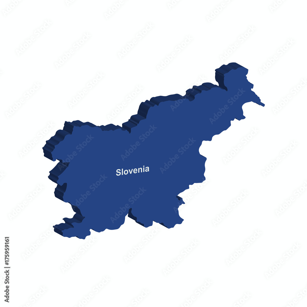 Slovenia 3d map