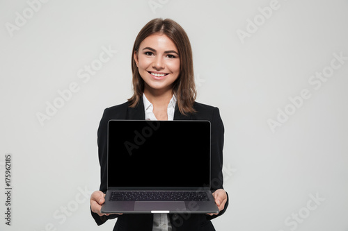 Portrait of a pretty smiling businesswoman