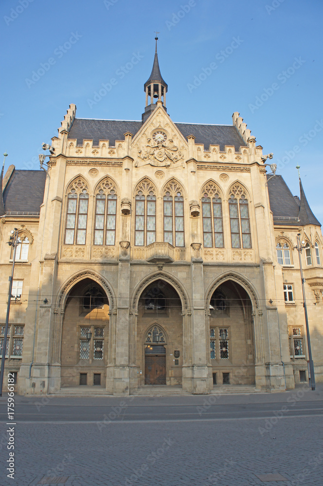 Rathaus/Das Rathaus in Erfurt in Thüringen, Deutschland