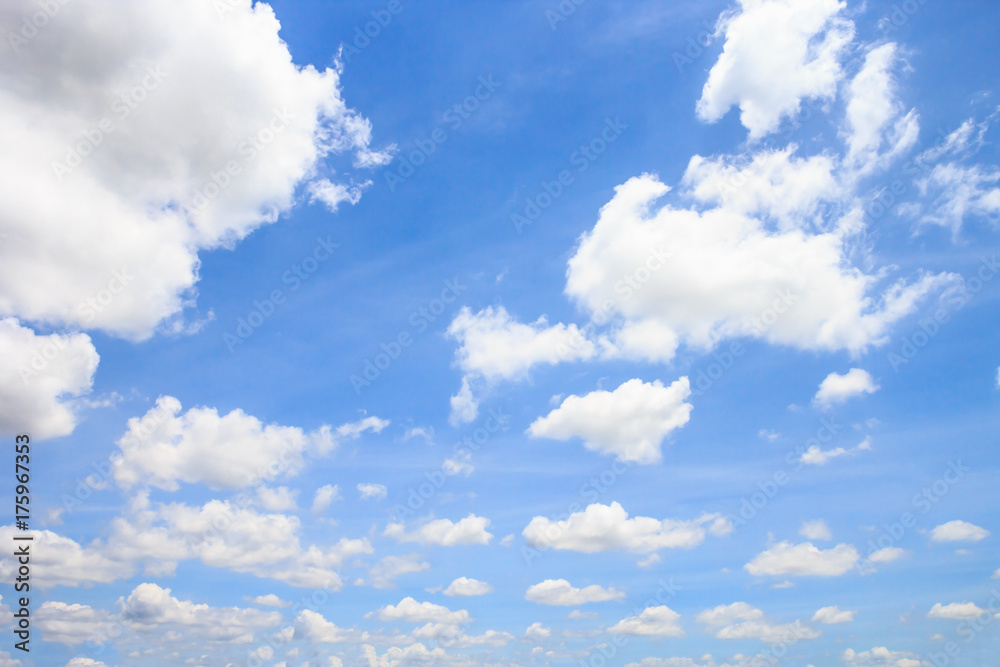Fototapeta premium Clouds with blue sky background.