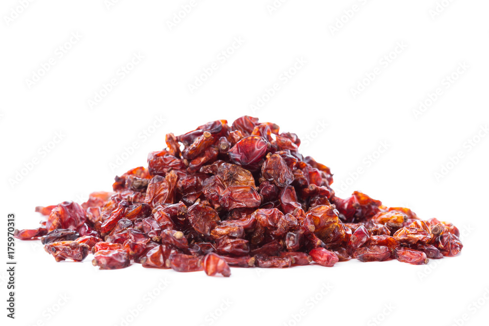 Dried raisins on a white background Dried raisins on a white background
