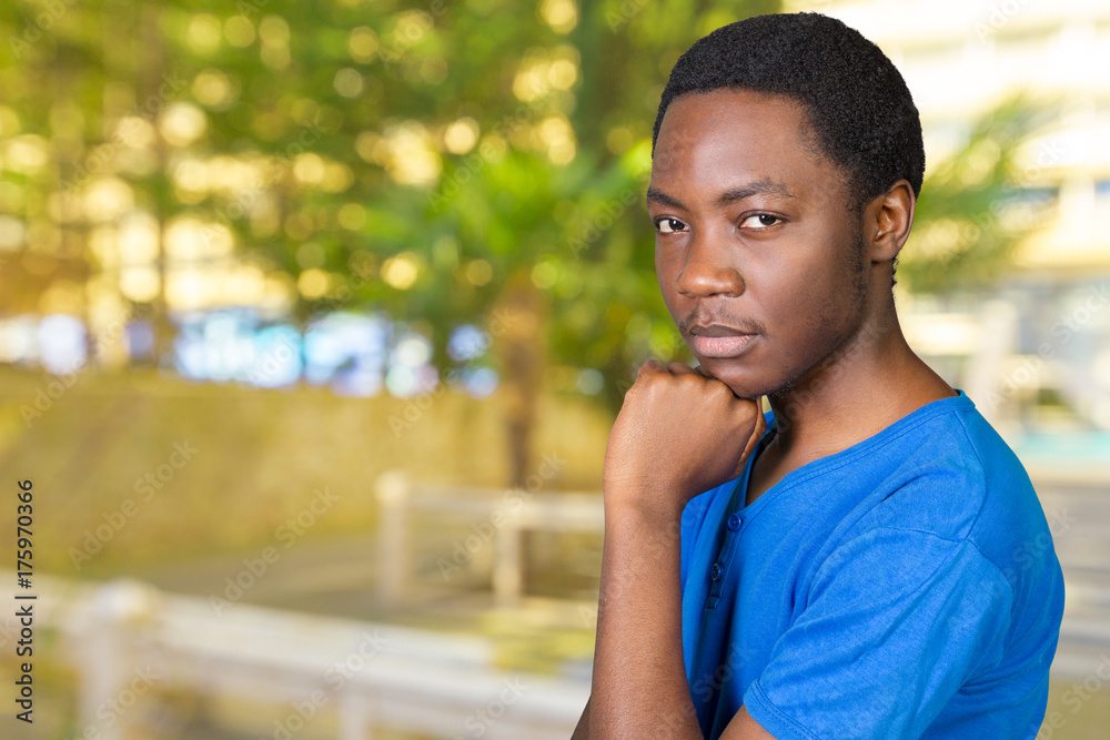 young african american man having an idea young african american man having an idea