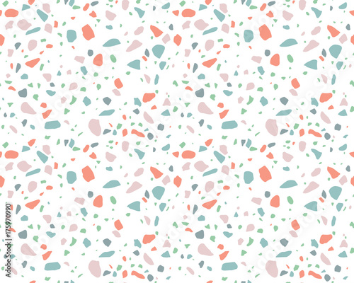 Abstract Pattern. Endless Terrazzo Background. 
