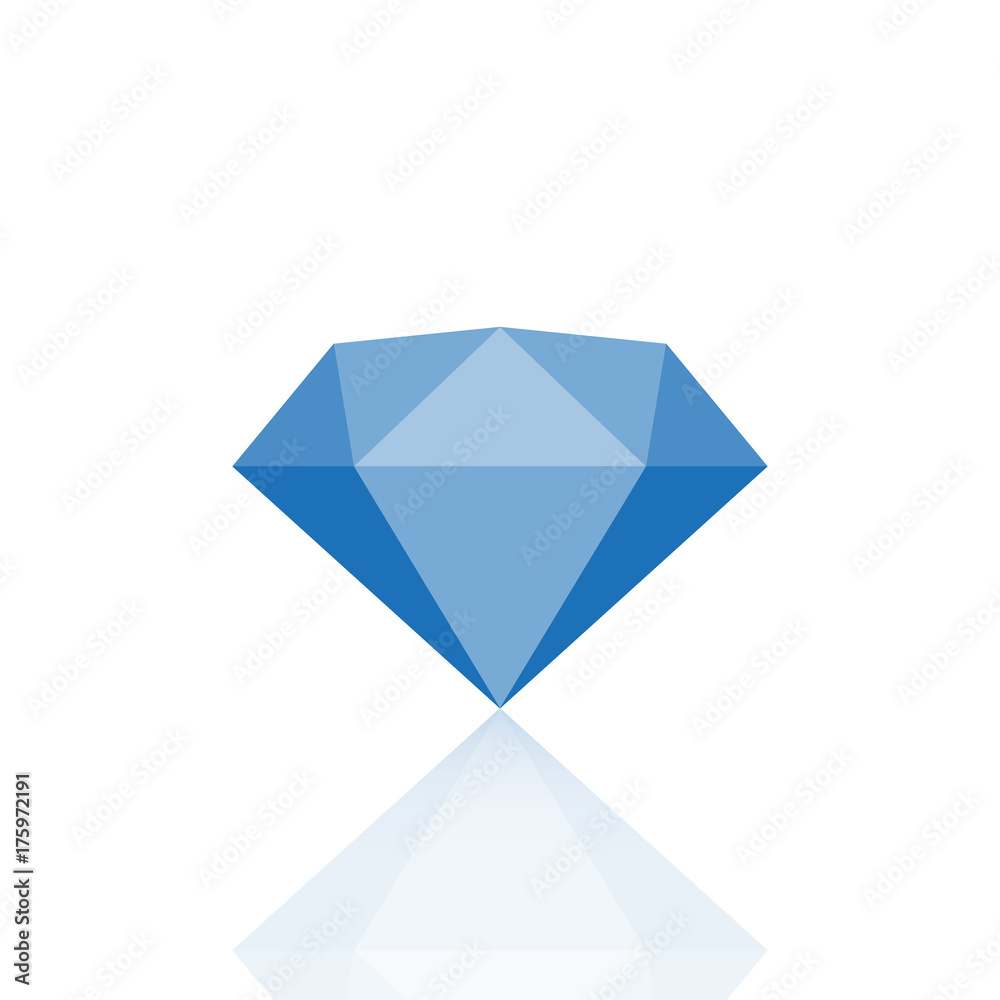 Diamond logo. Blue diamond symbol. Jewelry shop sign. Diamond logo. Blue diamond symbol. Jewelry shop sign.