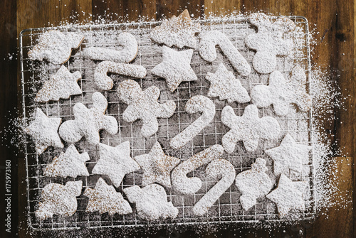 Holiday Themed Gingerbread Cookies
