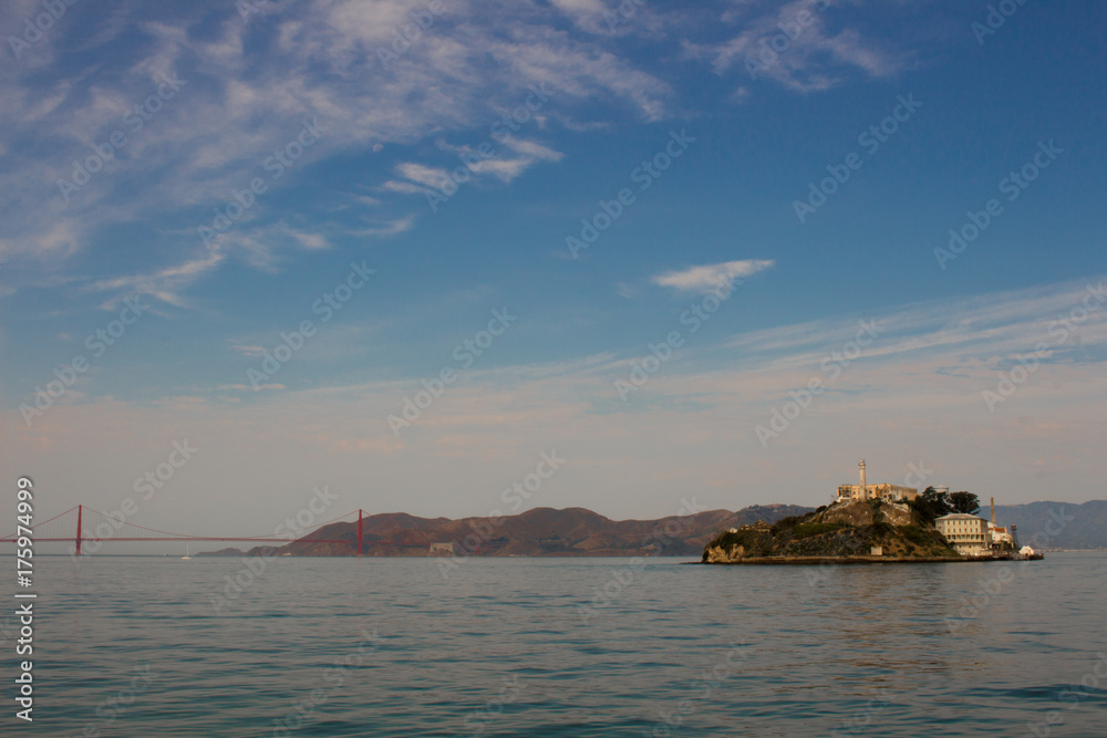 Alcatraz Island and Golden Gate