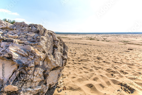 Obraz na płótnie View on the Bledowska Desert from Chechlo in Poland w salonie