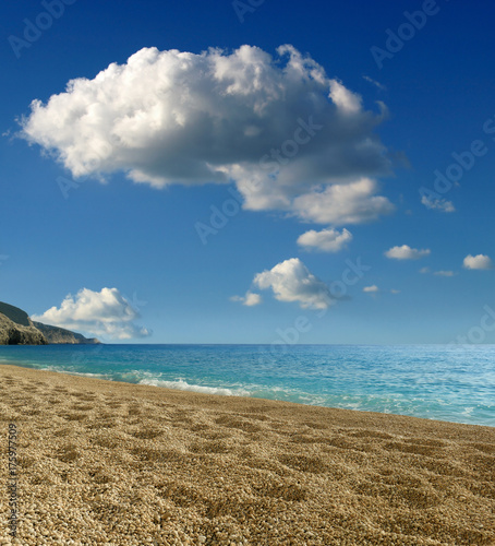 Egremni beach at Lefkada  Ionion sea  Greece