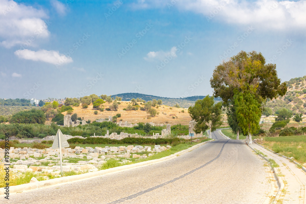 Road to the gate of Patara