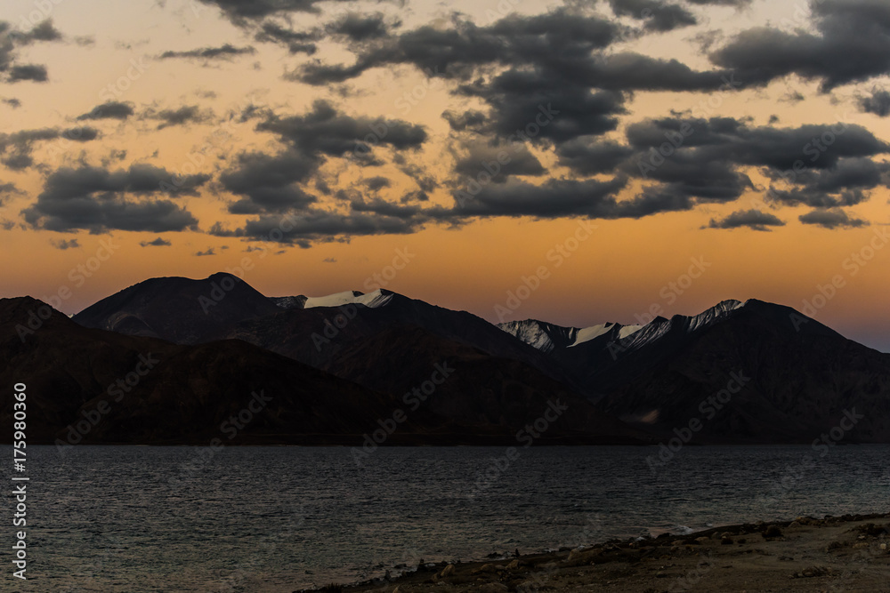 Himalaya mountains background from leh lardakh,india