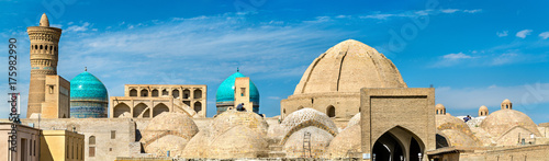 Panoramic view of the medieval town of Bukhara, Uzbekistan