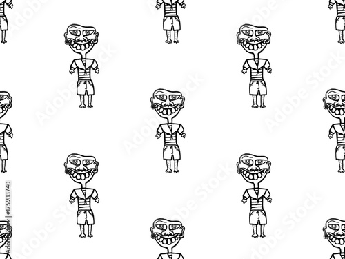 seamless monster pattern