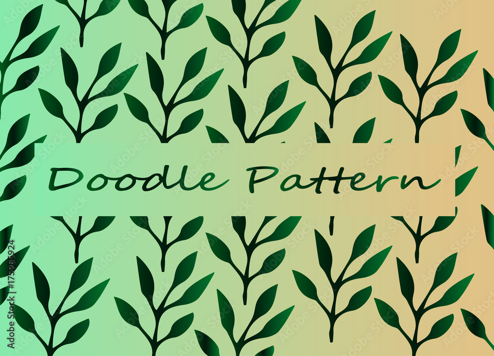 Doodle Art Plant - Grelyny Gradient Doodle Art Plant - Grelyny Gradient