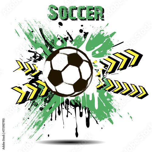 Wallpaper Mural Background abstract soccer ball from blots Torontodigital.ca