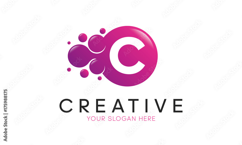 Dots Letter C Logo. C Letter Design Vector with Dots. Dots Letter C Logo. C Letter Design Vector with Dots.