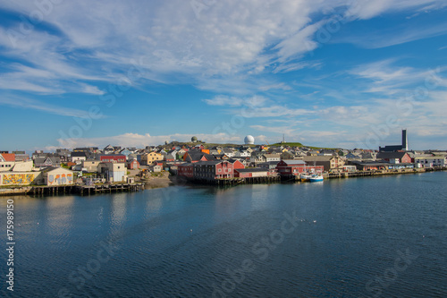 The town of Vardo in Finnmark county, Norway. Vardo is the easternmost town in Norway. © bphoto