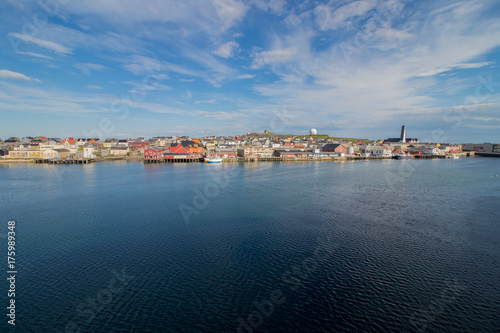 The town of Vardo in Finnmark county, Norway. Vardo is the easternmost town in Norway. © bphoto