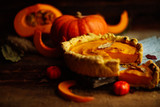 Fresh Homemade Pumpkin Pie made for Thanksgiving
