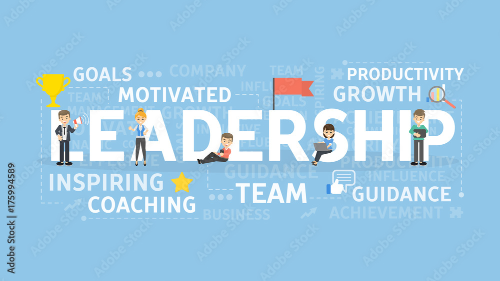 Obraz premium Leadership concept illustration.