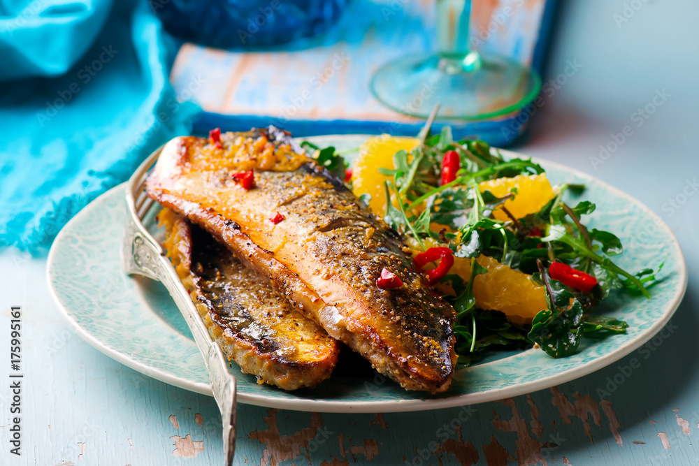 grilled mackerel with orange chilli.style rustic grilled mackerel with orange chilli.style rustic
