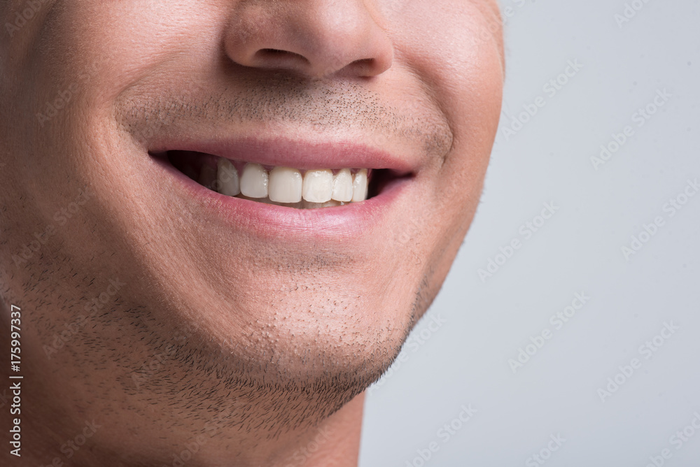 Cheerful guy is expressing gladness Cheerful guy is expressing gladness