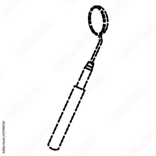 Mouth mirrow tool icon vector illustration graphic design