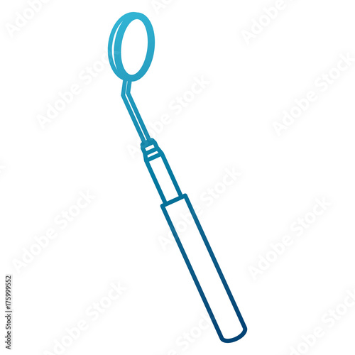 Mouth mirrow tool icon vector illustration graphic design