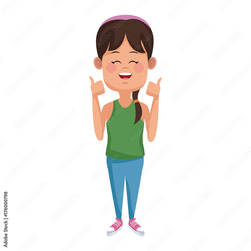 Cute girl cartoon icon vector illustration graphic design Cute girl cartoon icon vector illustration graphic design