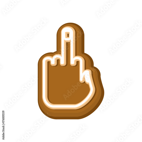 Cookie fuck. Cookies for Halloween. Vector illustration