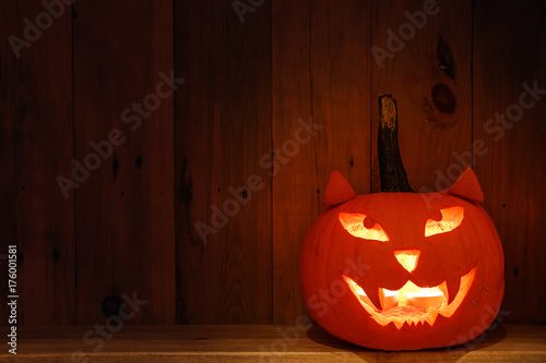Handmade and creative pumpkin for Halloween