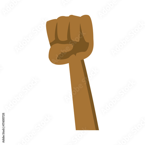 Hand clenched symbol icon vector illustration graphic design