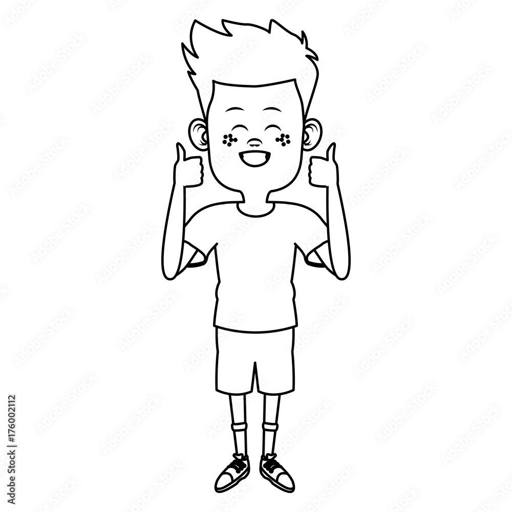 Cute and funny boy cartoon icon vector illustration graphic design Cute and funny boy cartoon icon vector illustration graphic design