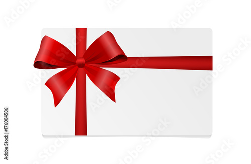 Geschenk rotes Schleifenband