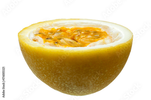 passion fruit pulp and seed.