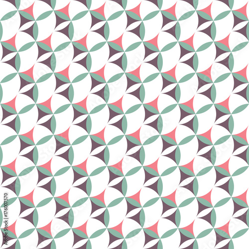 Abstract seamless pattern. Sacred flowers. Stylized elements.