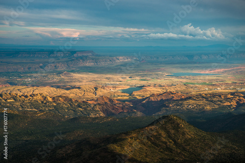 Southern Utah landscape from above