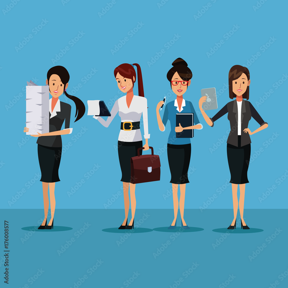 Business people cartoon icon vector illustration graphic design Business people cartoon icon vector illustration graphic design