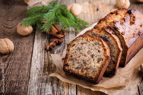 Billede på lærred Homemade  christmas cake