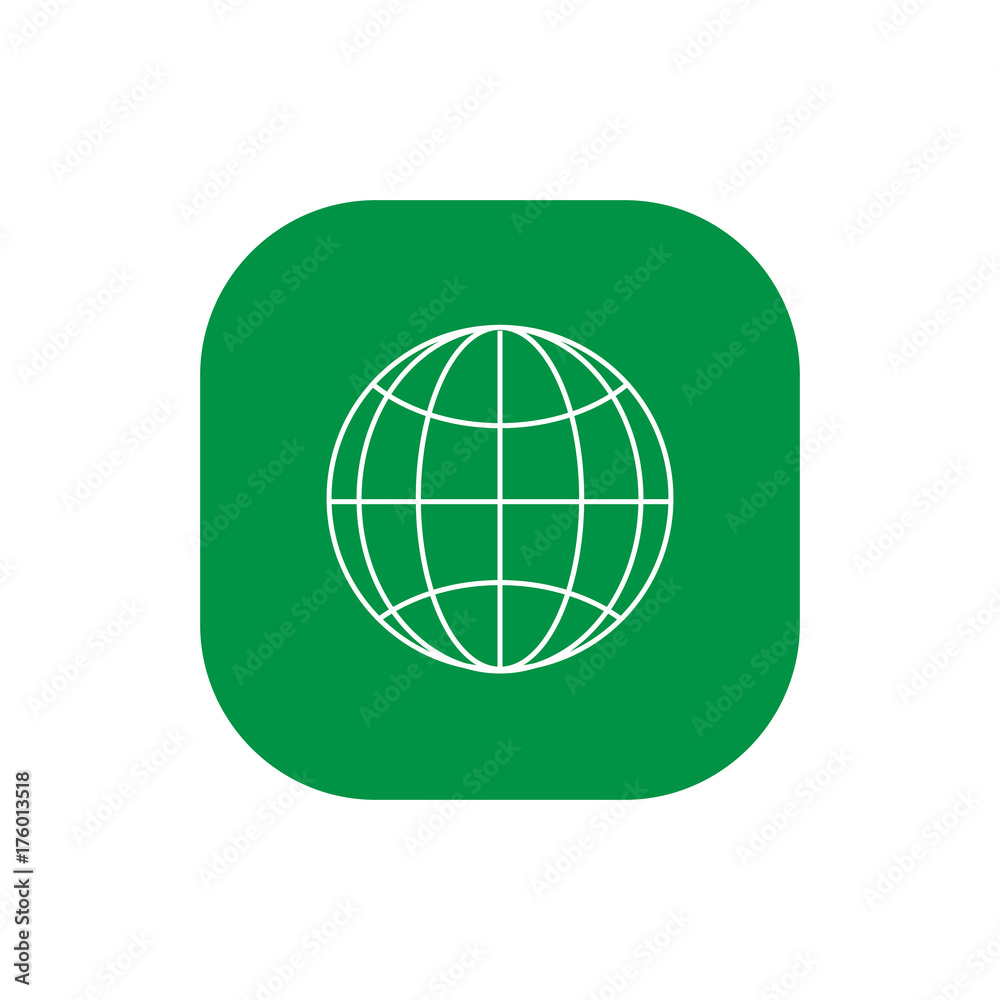 World web icon vector World web icon vector