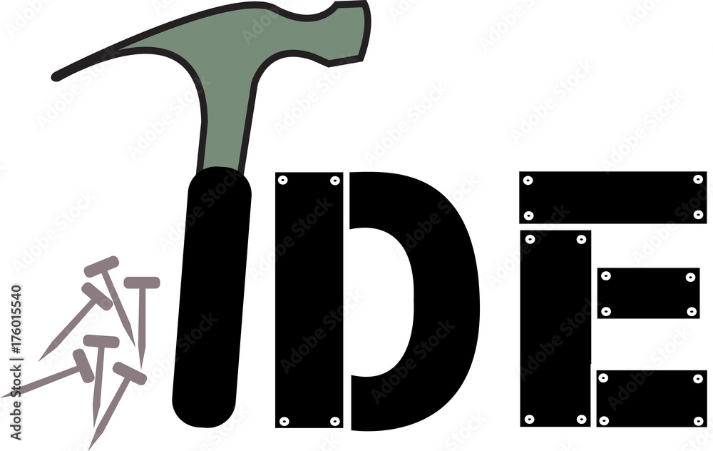 Photography IDE word text logo Illustration