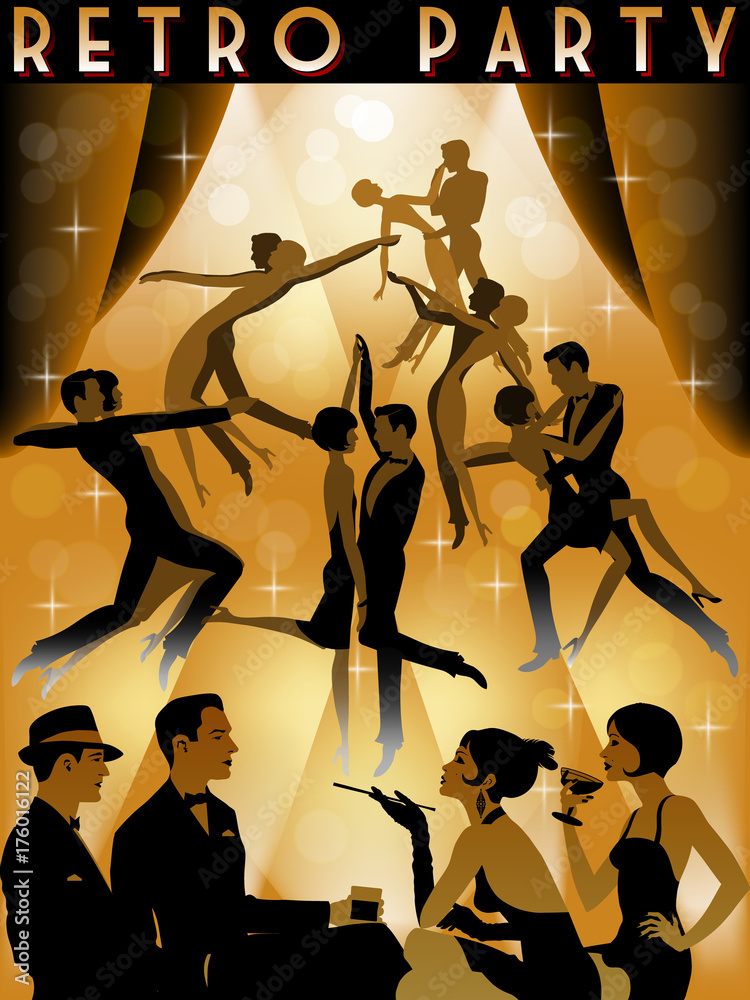 Φωτογραφία The party at the bar in the style of the early 20th century