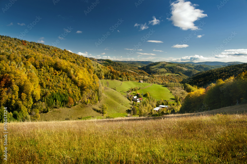 Fototapeta premium Autumn mountain landscape